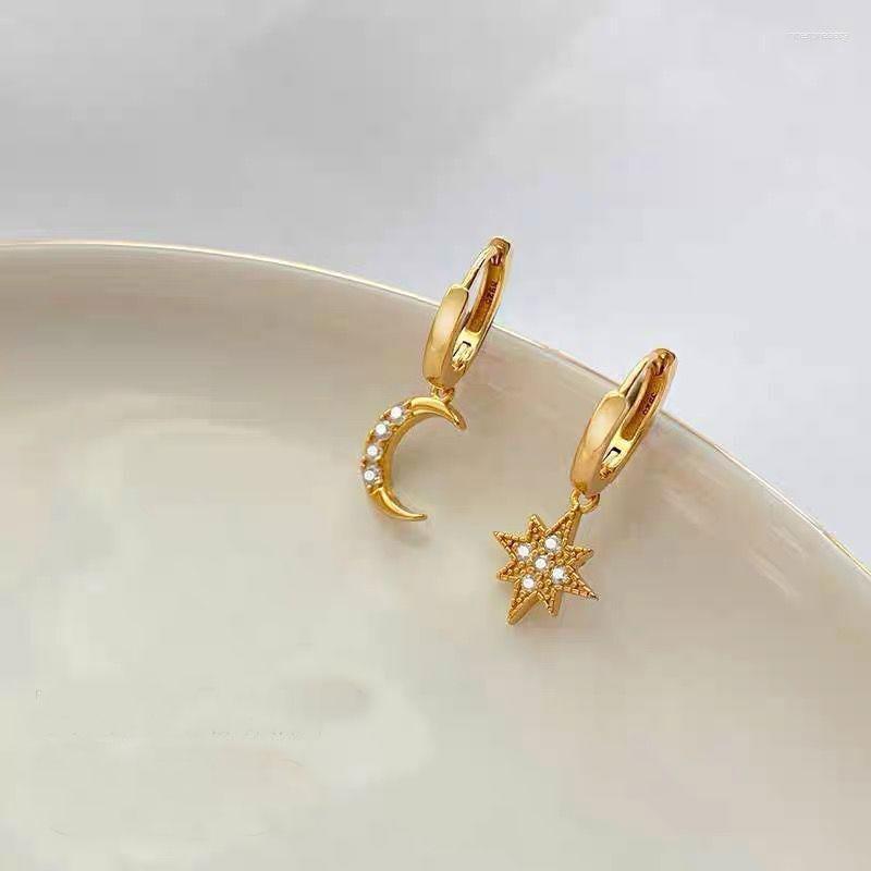 Hoop Earrings SOMILLIA Genuine 925 Sterling Silver Moon And Star Dangle With Charm Plated In18K Gold Trends Huggies
Hoop Earrings SOMILLIA Genuine 925 Sterling Silver Moon And Star Dangle With Charm Plated In18K Gold Trends Huggies
