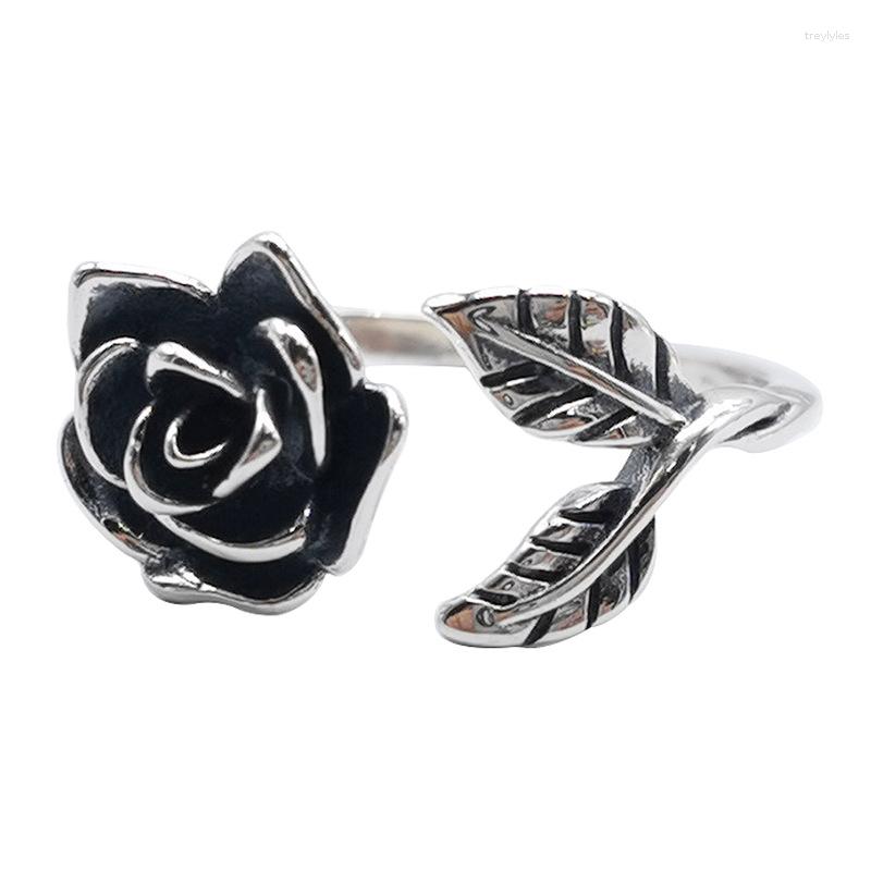 Cluster Rings Vintage Rose Ring 925 Sterling Silver Leaf Engrave Finger Girl Women Romantic Ancient Adjustable Open Cuff
Cluster Rings Vintage Rose Ring 925 Sterling Silver Leaf Engrave Finger Girl Women Romantic Ancient Adjustable Open Cuff