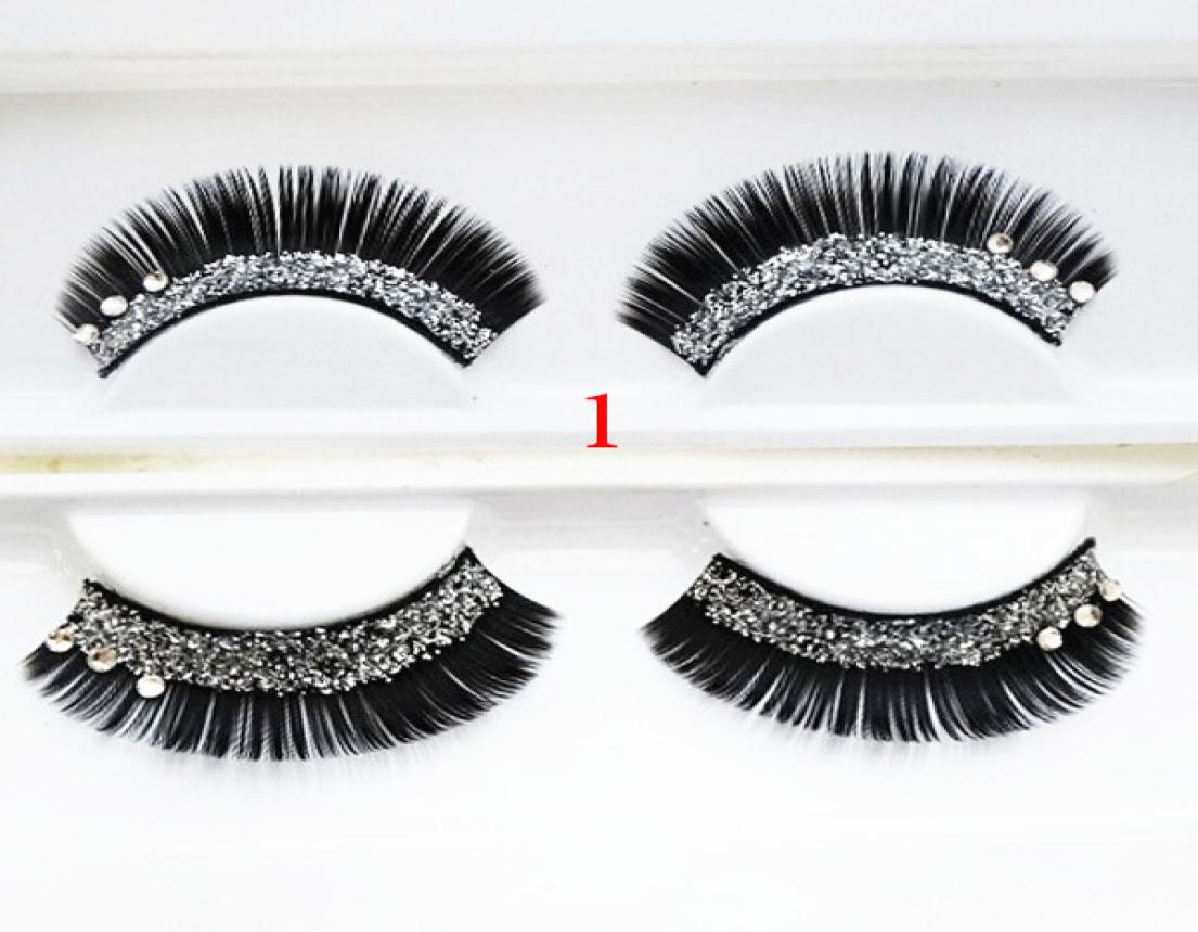 Whole1 Pair Glitter Rhinestone Pattern Long Thick Stylish Party False Fake Eyelashes Eye Lashes Makeup Z0677122005
Whole1 Pair Glitter Rhinestone Pattern Long Thick Stylish Party False Fake Eyelashes Eye Lashes Makeup Z0677122005