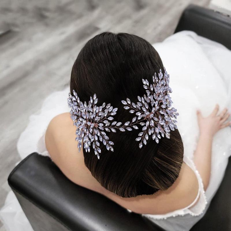 Hair Clips Luxury Full Rhinestone Crystal Combs For Wedding Accessories Women Handmade Bridal Head Band Vines Two Comb Ornaments
Hair Clips Luxury Full Rhinestone Crystal Combs For Wedding Accessories Women Handmade Bridal Head Band Vines Two Comb Ornaments
