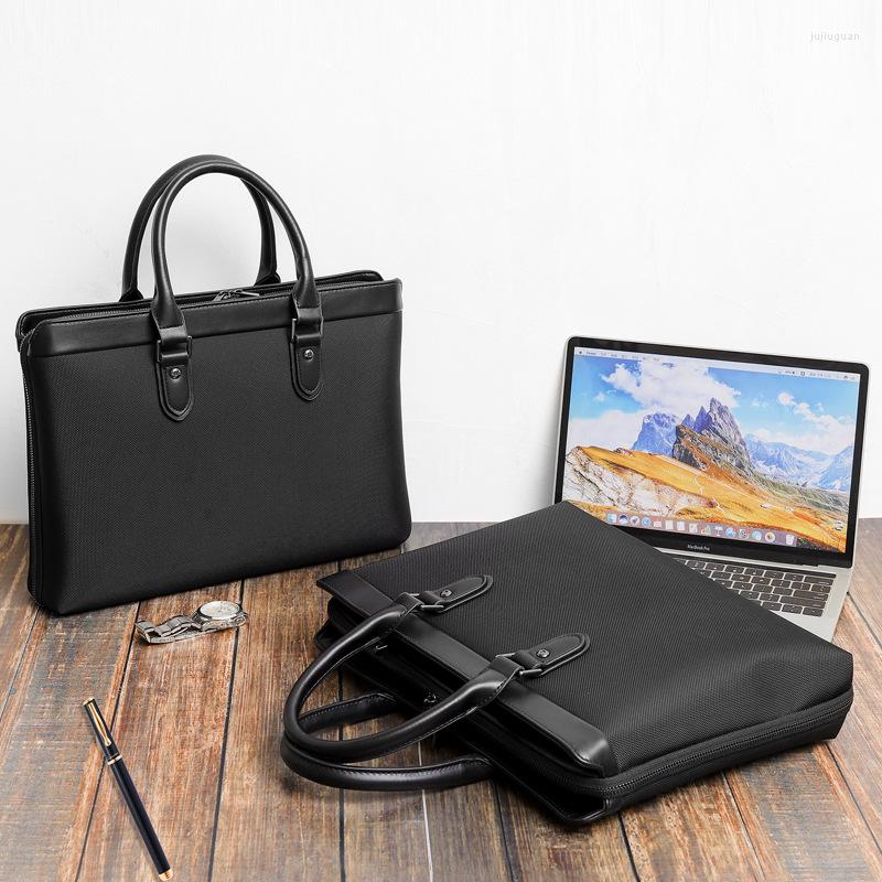 Briefcases Men's Tote Briefcase Business Transverse Computer Shoulder Bags For Men 2023 Waterproof Oxford 15.6 In Laptop Male Handbags, Black
Briefcases Men's Tote Briefcase Business Transverse Computer Shoulder Bags For Men 2023 Waterproof Oxford 15.6 In Laptop Male Handbags, Black