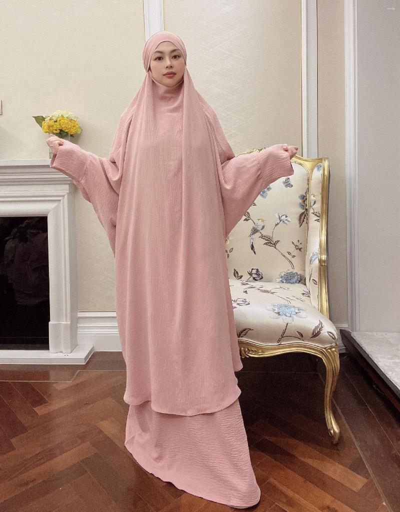 Ethnic Clothing Women 2pcs Cloth Suits Sleevess Long Dress Khimar Abaya Muslim Islamic Lady Elegant Kimono Sets Arabic Fancy Robe Femme
Ethnic Clothing Women 2pcs Cloth Suits Sleevess Long Dress Khimar Abaya Muslim Islamic Lady Elegant Kimono Sets Arabic Fancy Robe Femme