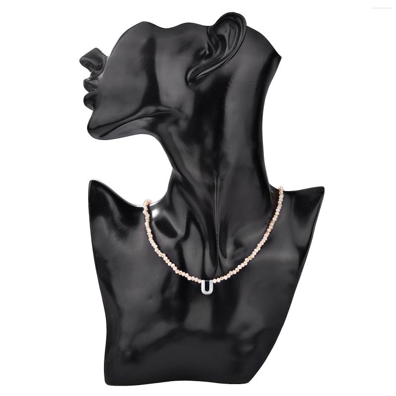 Chains Fashion 26 Letter Shell Choker Necklaces For Women Shining Crystal Beads Clavicle Chain Female Neck Pendant Necklace Jewelry
Chains Fashion 26 Letter Shell Choker Necklaces For Women Shining Crystal Beads Clavicle Chain Female Neck Pendant Necklace Jewelry