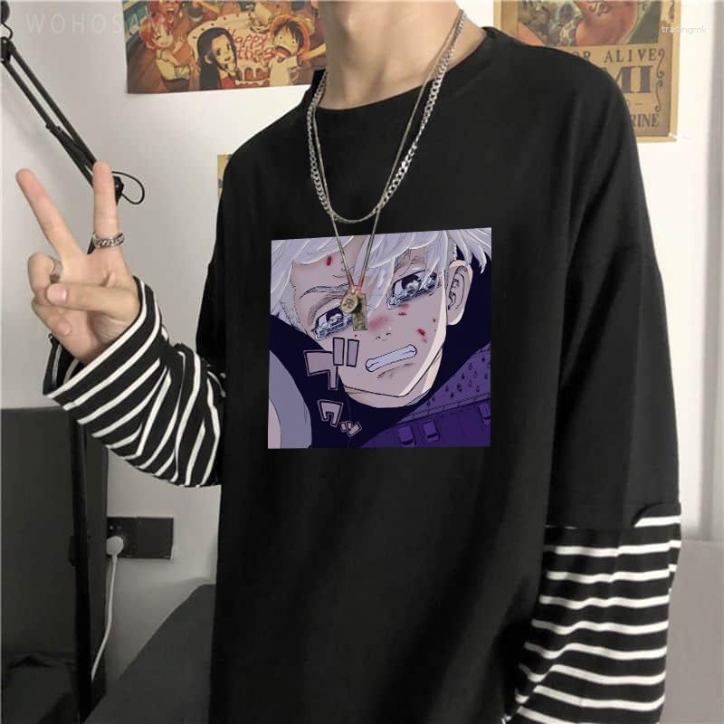 Men's T Shirts Japanese Anime Tokyo Revengers T-shirts Senju Kawaragi Sad Cry Graphics Long Sleeve Tees Unisex Summer Kawaii Cartoon Tshirt
Men's T Shirts Japanese Anime Tokyo Revengers T-shirts Senju Kawaragi Sad Cry Graphics Long Sleeve Tees Unisex Summer Kawaii Cartoon Tshirt