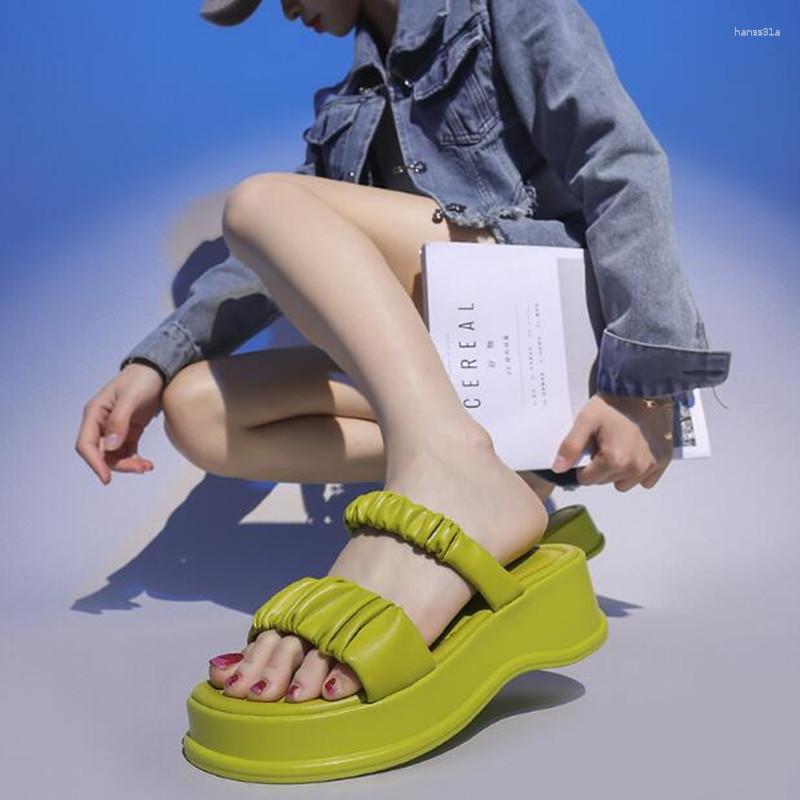 Slippers Comfort Women Platform 2023 Summer Outerwear Fashion Thick-soled Beach Flip Flops, Green
Slippers Comfort Women Platform 2023 Summer Outerwear Fashion Thick-soled Beach Flip Flops, Green