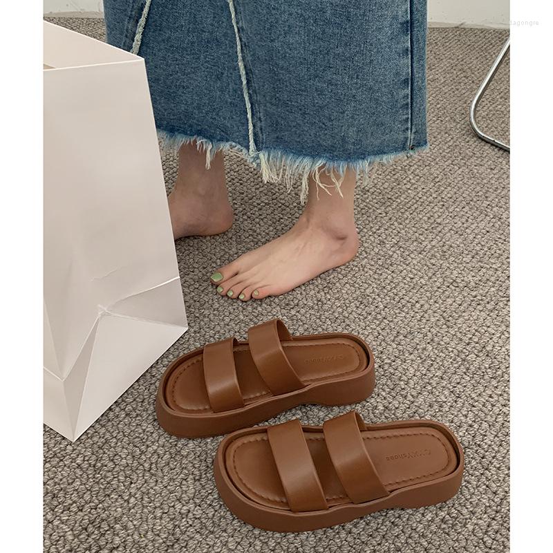 Sandals ONEZEN Brown Anti-slip Slippers Women Wear 2023 Style Home Thick Sole In Summer Platform, Black
Sandals ONEZEN Brown Anti-slip Slippers Women Wear 2023 Style Home Thick Sole In Summer Platform, Black