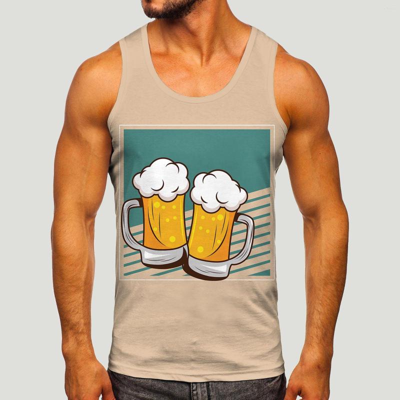 Men' Tank Tops Men Summer Tanks Clothing Festival Digital Beer Print Fitness Sleeveless Loose O-Neck Holiday Boho Top Vest Vacation, Green
Men' Tank Tops Men Summer Tanks Clothing Festival Digital Beer Print Fitness Sleeveless Loose O-Neck Holiday Boho Top Vest Vacation, Green