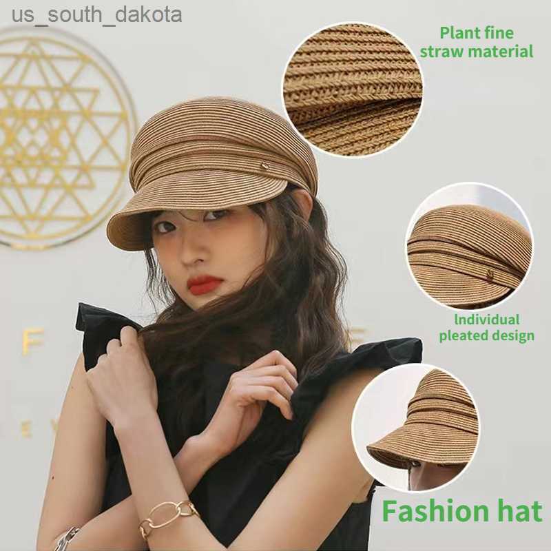 Summer New Korean Version Women's Berets Casual Fashion Str Shading Sun Protection Hat Gorras Peaked Japan Design Newsboy Cap L230523, Black
Summer New Korean Version Women's Berets Casual Fashion Str Shading Sun Protection Hat Gorras Peaked Japan Design Newsboy Cap L230523, Black