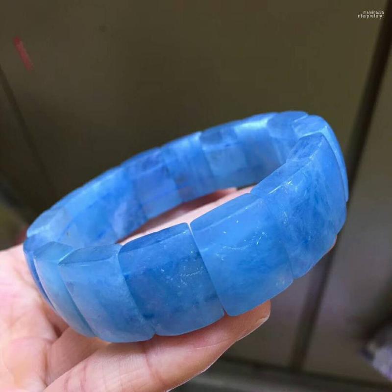 Strand Genuine Natural Blue Ocean Crystal Rectangle Stone Bead Women Ladies Fashion Bracelet 18 14mm
Strand Genuine Natural Blue Ocean Crystal Rectangle Stone Bead Women Ladies Fashion Bracelet 18 14mm