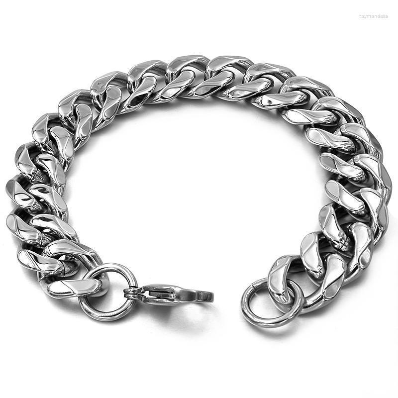 Link Bracelets Chain 22cm 14mm Wide Stainless Steel Mens Cuban Curb Rock Man Links Fashion Jewellery Wholesale WB126Link Raym22
Link Bracelets Chain 22cm 14mm Wide Stainless Steel Mens Cuban Curb Rock Man Links Fashion Jewellery Wholesale WB126Link Raym22