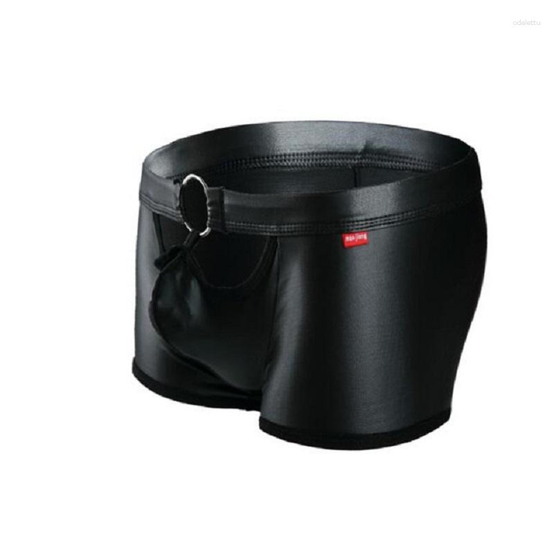 Underpants 2023 Fashion Men Boxers Gay Underwear PU Leather Mens Boxer Shorts Man Male Men' Hoop Hollow Out, Black
Underpants 2023 Fashion Men Boxers Gay Underwear PU Leather Mens Boxer Shorts Man Male Men' Hoop Hollow Out, Black