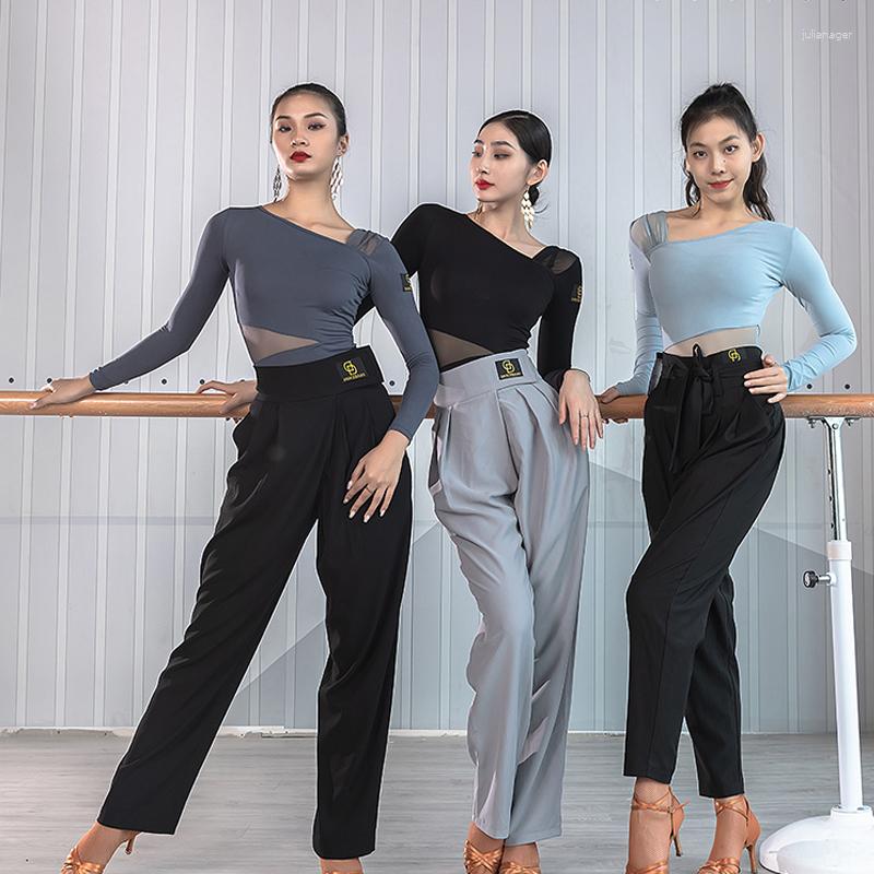 Stage Wear Latin Dance Shirt Female Adult Long Sleeve Practice Clothes Training Tops Rumba Tango Samba Salsa Dancing DWY6535, Blue
Stage Wear Latin Dance Shirt Female Adult Long Sleeve Practice Clothes Training Tops Rumba Tango Samba Salsa Dancing DWY6535, Blue