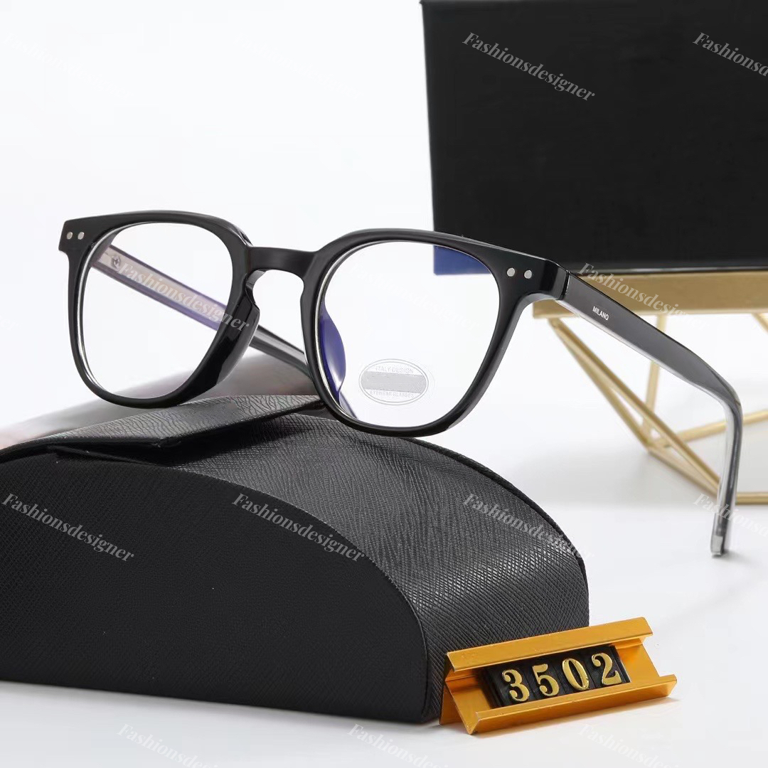 Designer reading glasses Women's round glasses anti-blue light goggles fashion trend triangle brand reading glasses with original case 6 colorse eyewear 3502