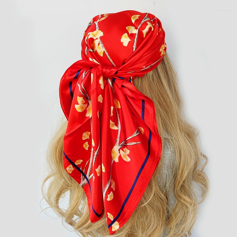 Scarves 90 90cm Fashion Women Shawl Print Silk Satin Hijab Female Bandana Square Ladies Bandanna Foulard Muffler
Scarves 90 90cm Fashion Women Shawl Print Silk Satin Hijab Female Bandana Square Ladies Bandanna Foulard Muffler