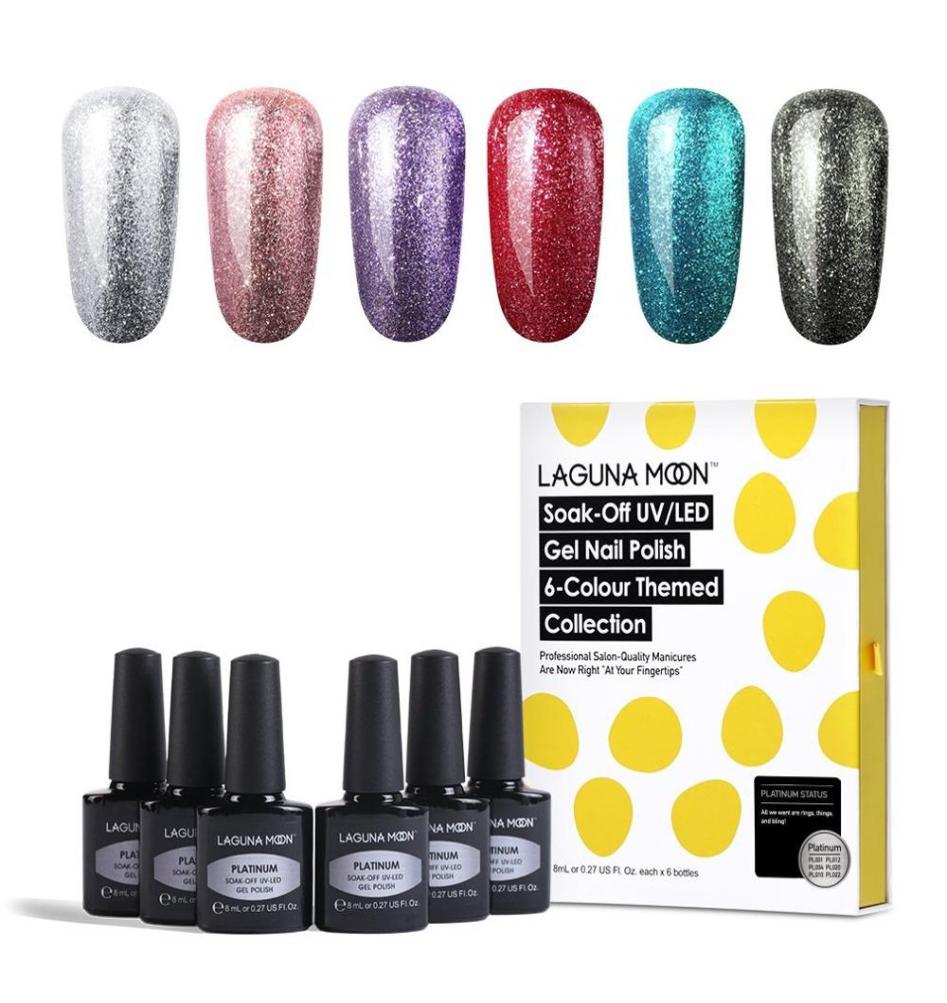 Lagunamoon 6pcskit Gel Nail Polish Semi Permanent UV LED Lamp Enamel Lacquer Varnish Base Top Coat 2pcs Set GelLak Gel Nails7728085, Black
Lagunamoon 6pcskit Gel Nail Polish Semi Permanent UV LED Lamp Enamel Lacquer Varnish Base Top Coat 2pcs Set GelLak Gel Nails7728085, Black