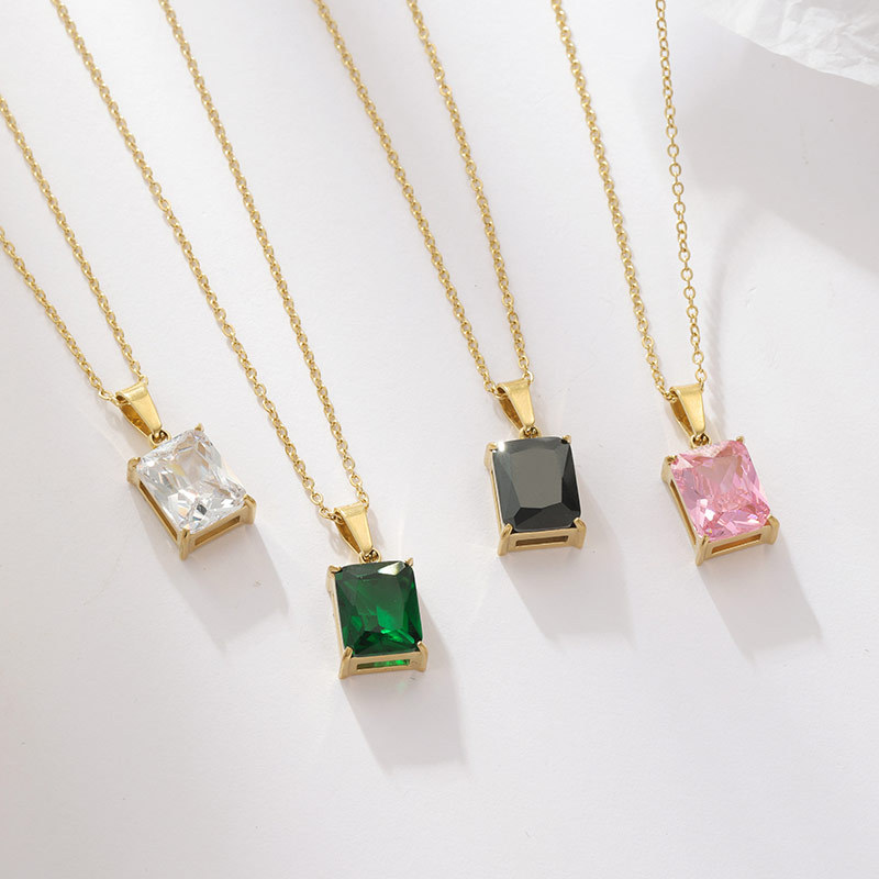 Simple Big White Square Stone Pendants Necklaces For Women Shiny Luxury CZ Couple Necklaces Femme Geometric Jewelry
Simple Big White Square Stone Pendants Necklaces For Women Shiny Luxury CZ Couple Necklaces Femme Geometric Jewelry