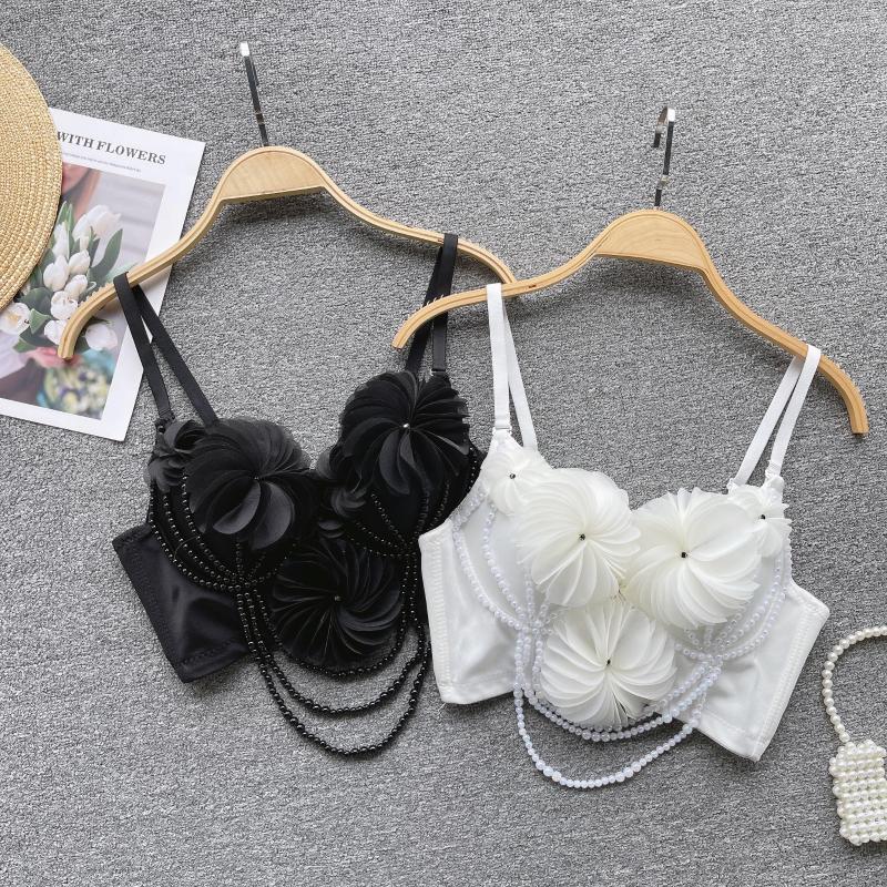 Women's Tanks Fashion Sexy 3D Flower Camisole Wearing Women Sleeveless Sweet Short Bustier Corset Crop Tops Mujer K221, Black
Women's Tanks Fashion Sexy 3D Flower Camisole Wearing Women Sleeveless Sweet Short Bustier Corset Crop Tops Mujer K221, Black
