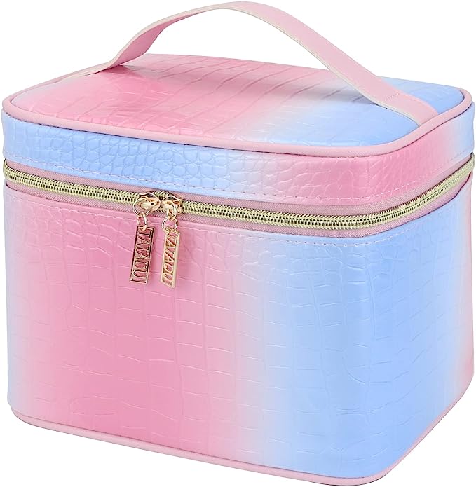 Makeup Bag Organizer Travel Toiletry Bag for Women, Water-resistant Cosmetic Bag for Girls, Travel Make Up for Accessories Cosmetics Toiletries (Blue-Pink Gradient)
Makeup Bag Organizer Travel Toiletry Bag for Women, Water-resistant Cosmetic Bag for Girls, Travel Make Up for Accessories Cosmetics Toiletries (Blue-Pink Gradient)