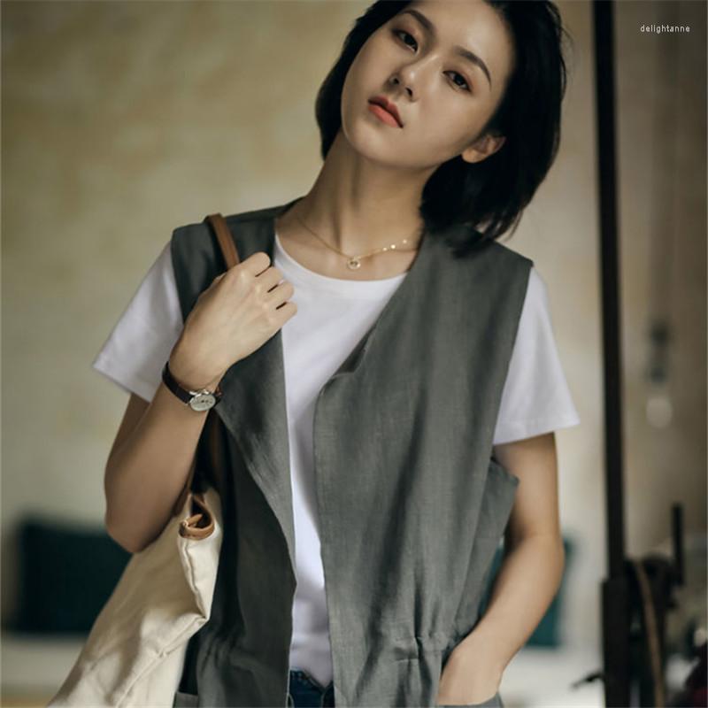 Women's Vests Cotton Vest Female 2023 Summer Vintage Thin Sleeveless Tops Loose Casual Solid Wild Waistcoat Women, Army green
Women's Vests Cotton Vest Female 2023 Summer Vintage Thin Sleeveless Tops Loose Casual Solid Wild Waistcoat Women, Army green