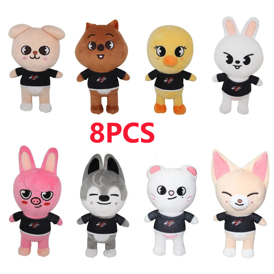 Stuffed Plush Animals 20CM Skzoo Plush Toys Stray Kids Cartoon Stuffed Animal Plushies Doll Kids Fans Toy Gift Stuffed Doll Cute Toy Peluches Pulpos 2