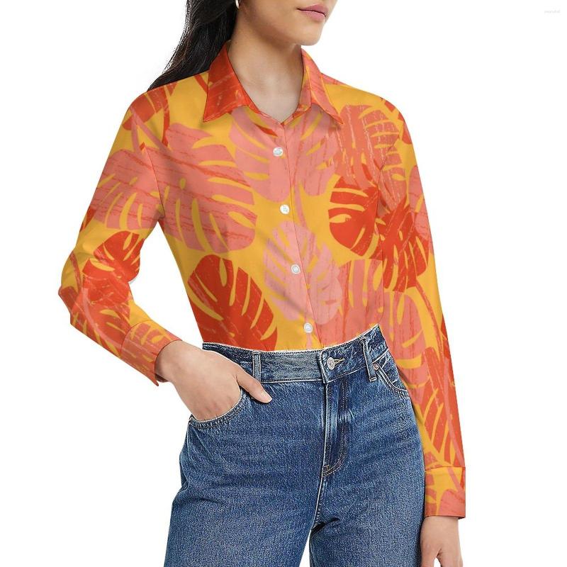 Women' Blouses Plants Print Blouse Women Orange Leaves Street Fashion Loose Long Sleeve Office Shirt Design Clothes Big Size 2XL 3XL, Style-15
Women' Blouses Plants Print Blouse Women Orange Leaves Street Fashion Loose Long Sleeve Office Shirt Design Clothes Big Size 2XL 3XL, Style-15