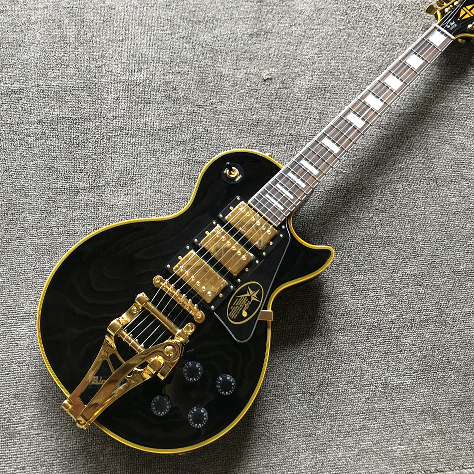 Custom Shop, Castone Matte Black Big Jazz Electric Guitar, 3 Piece Pickup, Rosewood Fingerboard, Gold Hardware, Free Shipping
Custom Shop, Castone Matte Black Big Jazz Electric Guitar, 3 Piece Pickup, Rosewood Fingerboard, Gold Hardware, Free Shipping