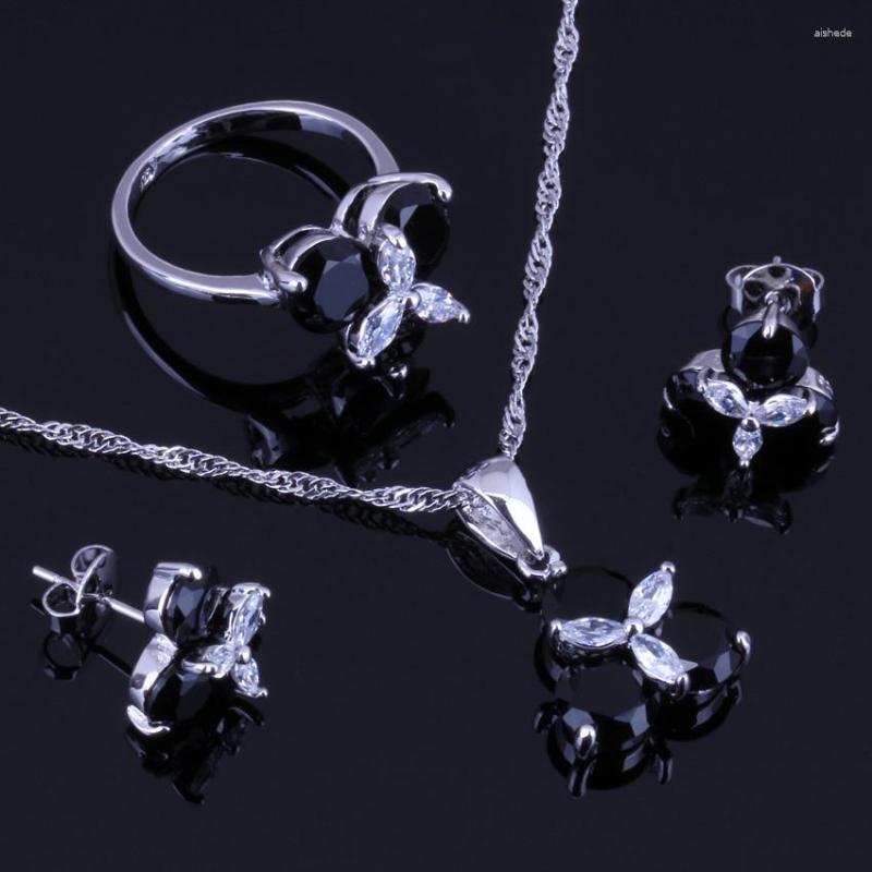 Necklace Earrings Set Sell ! Black Cubic Zirconia White CZ Silver Plated Pendant Ring Size 6 7 8 9 10 V0001, Picture shown
Necklace Earrings Set Sell ! Black Cubic Zirconia White CZ Silver Plated Pendant Ring Size 6 7 8 9 10 V0001, Picture shown