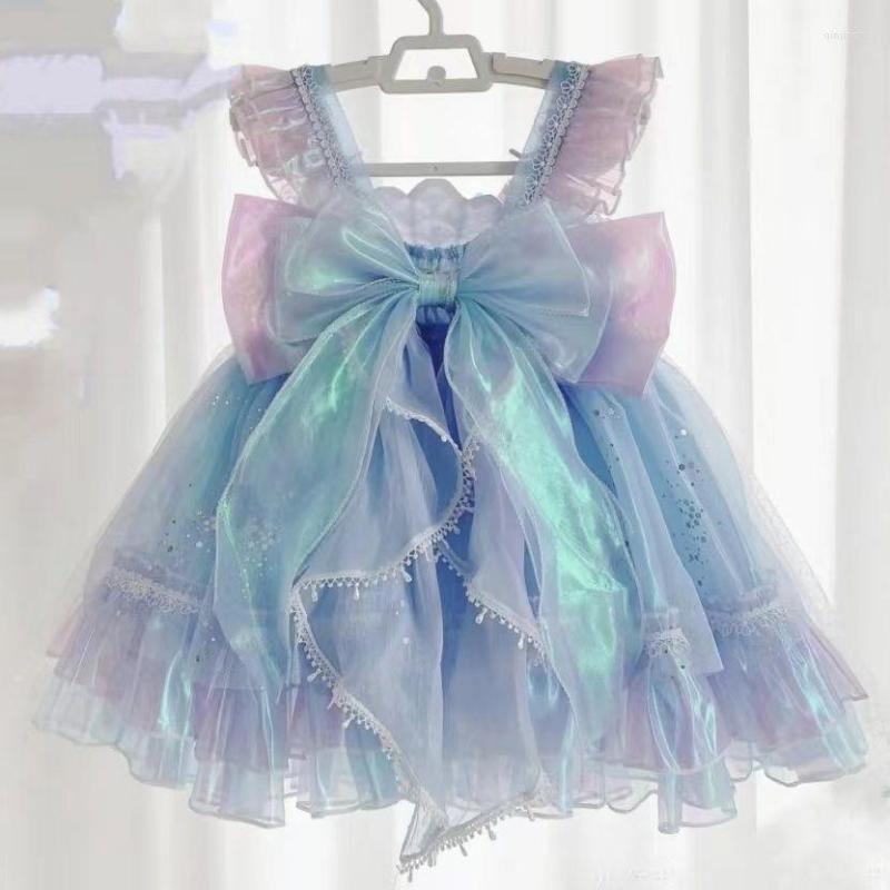 Girl Dresses Summer Backless Lolita Ball Gown Dress Girls Kids Sets Princess Shiny Birthday Party Children's Gauze Clothing Bow Sundres, Sky blue
Girl Dresses Summer Backless Lolita Ball Gown Dress Girls Kids Sets Princess Shiny Birthday Party Children's Gauze Clothing Bow Sundres, Sky blue