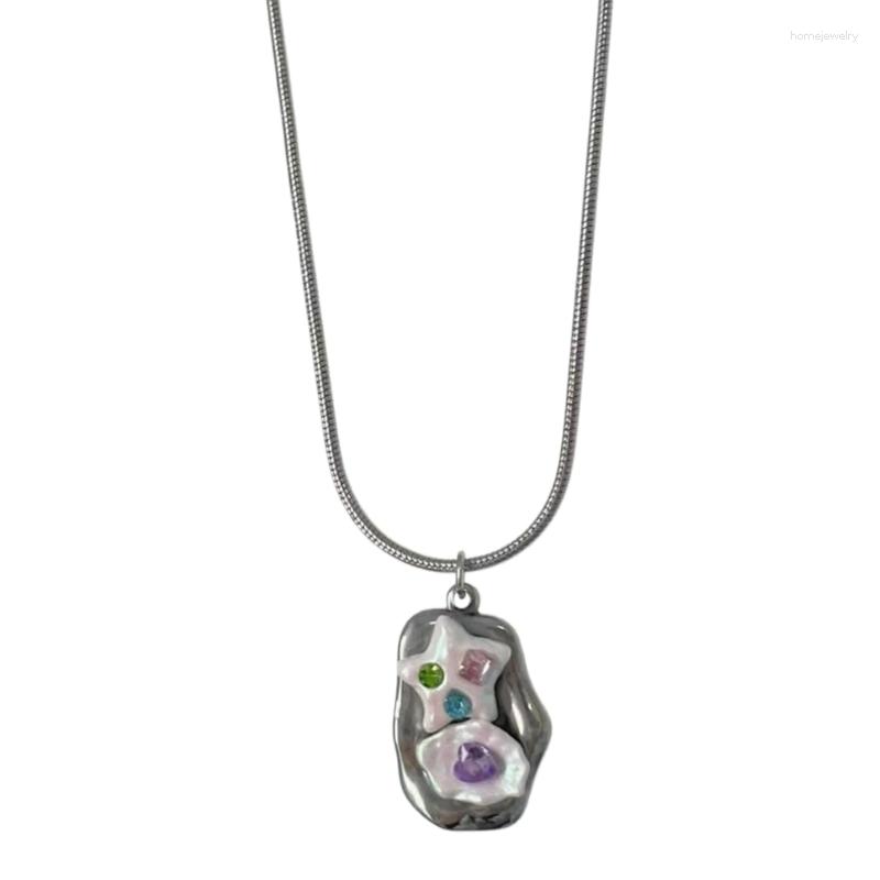Pendant Necklaces Lava Star Heart Chain Y2k Jewelry Titanium Steel Material Party Accessories Gift For Girl Women
Pendant Necklaces Lava Star Heart Chain Y2k Jewelry Titanium Steel Material Party Accessories Gift For Girl Women