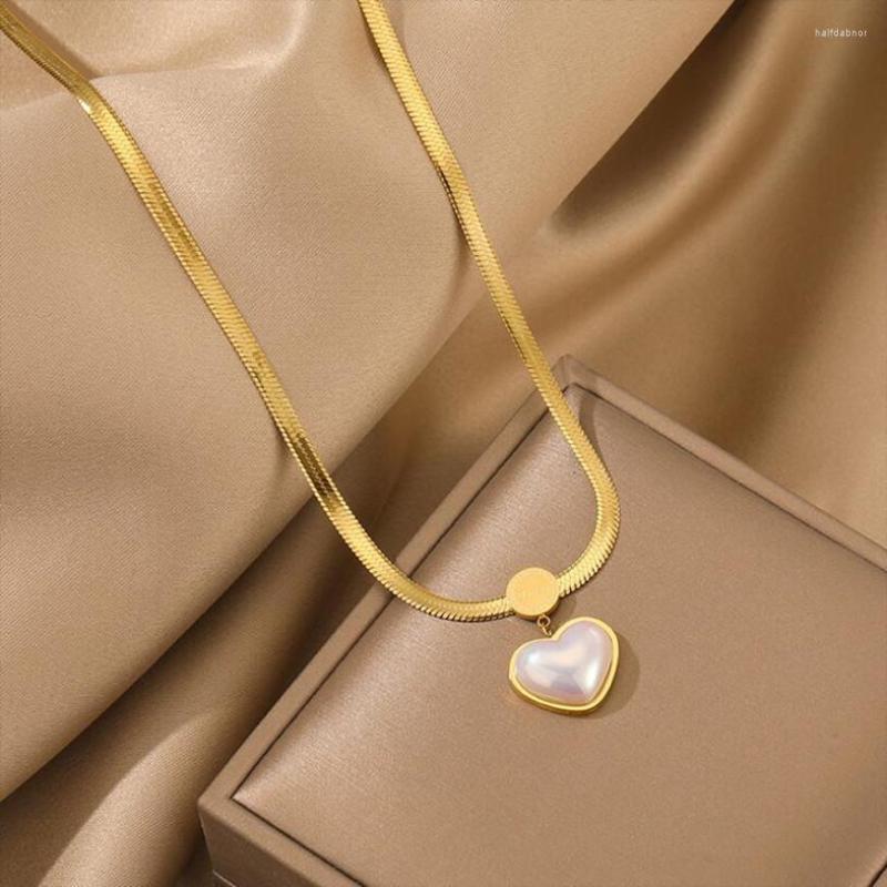 Necklace Earrings Set 316L Stainless Steel Heart Pearl Pendant Necklaces Stud For Women Fashion Fine Jewelry Party Gifts SAN1027, Picture shown
Necklace Earrings Set 316L Stainless Steel Heart Pearl Pendant Necklaces Stud For Women Fashion Fine Jewelry Party Gifts SAN1027, Picture shown