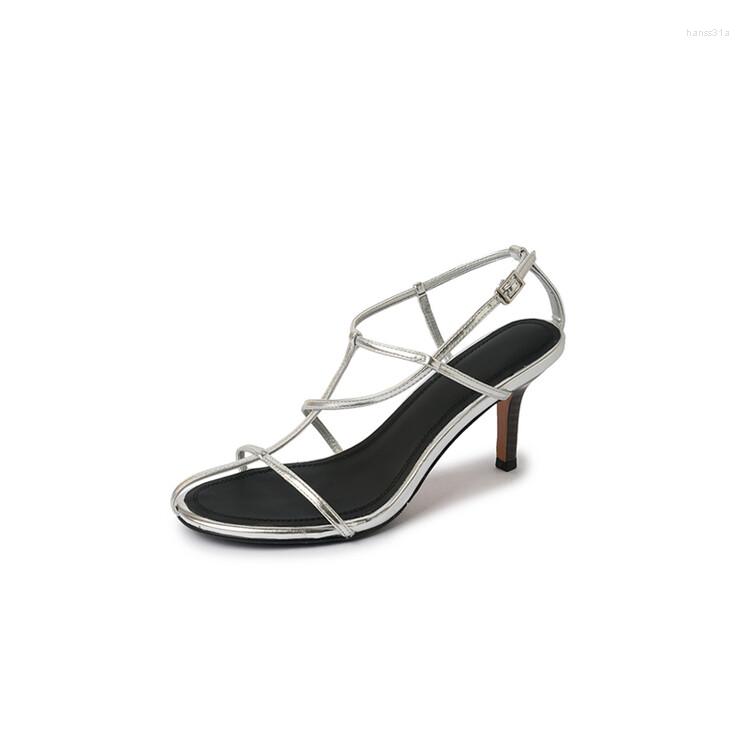 Sandals Women's In Spring And Summer Shoes Thin Heel 7cm Sllingback Genuine Leather Cross Straps Open Toe, Black
Sandals Women's In Spring And Summer Shoes Thin Heel 7cm Sllingback Genuine Leather Cross Straps Open Toe, Black