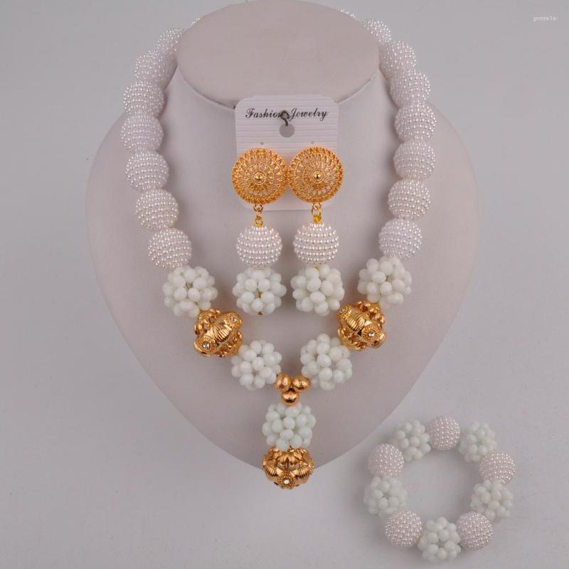 Necklace Earrings Set White African Jewelry Crystal And Simulated Pearl FZZ104, Picture shown
Necklace Earrings Set White African Jewelry Crystal And Simulated Pearl FZZ104, Picture shown