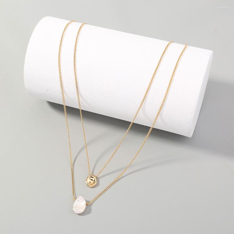 Chains Fashion Cold Ins Style Trendy Minimalist Design Double Layer Twin Shaped Little Gold Color Beans Pearl Necklace For Women
Chains Fashion Cold Ins Style Trendy Minimalist Design Double Layer Twin Shaped Little Gold Color Beans Pearl Necklace For Women