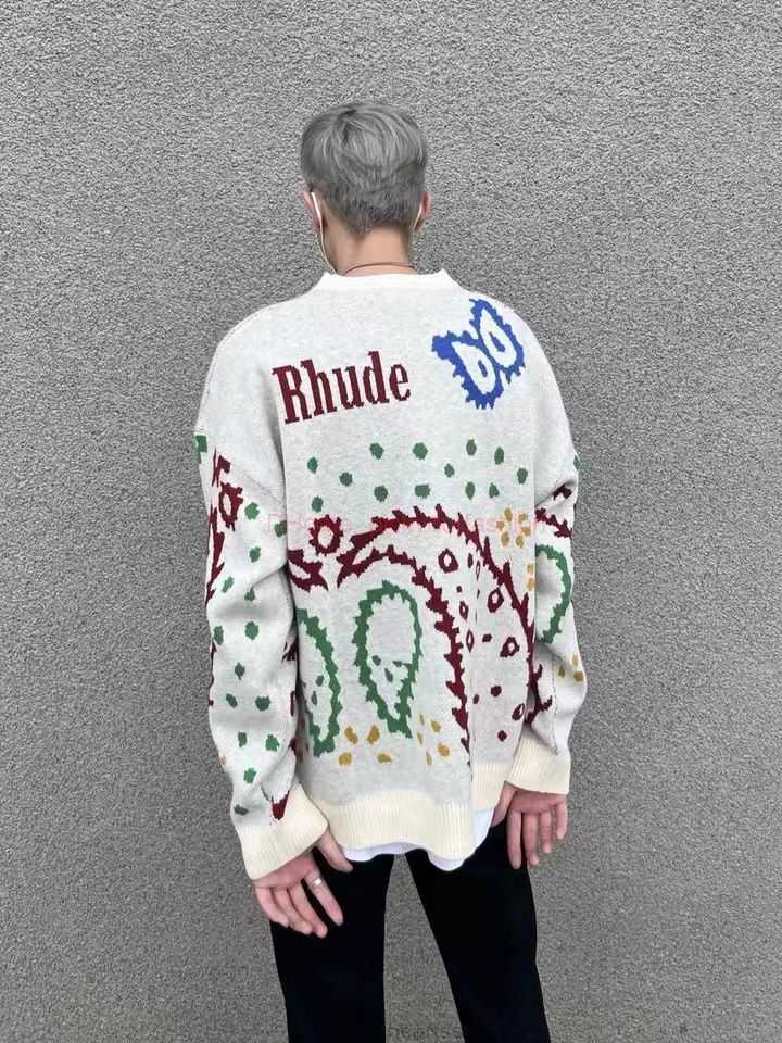 Designer Clothing Mens Sweatshirts Hoodies High Version Rhude Cashew Flower Inlaid Knitted Round Neck Sweater American High Street Mens Womens Casual Knit Fashion, Shipping fee
Designer Clothing Mens Sweatshirts Hoodies High Version Rhude Cashew Flower Inlaid Knitted Round Neck Sweater American High Street Mens Womens Casual Knit Fashion, Shipping fee
