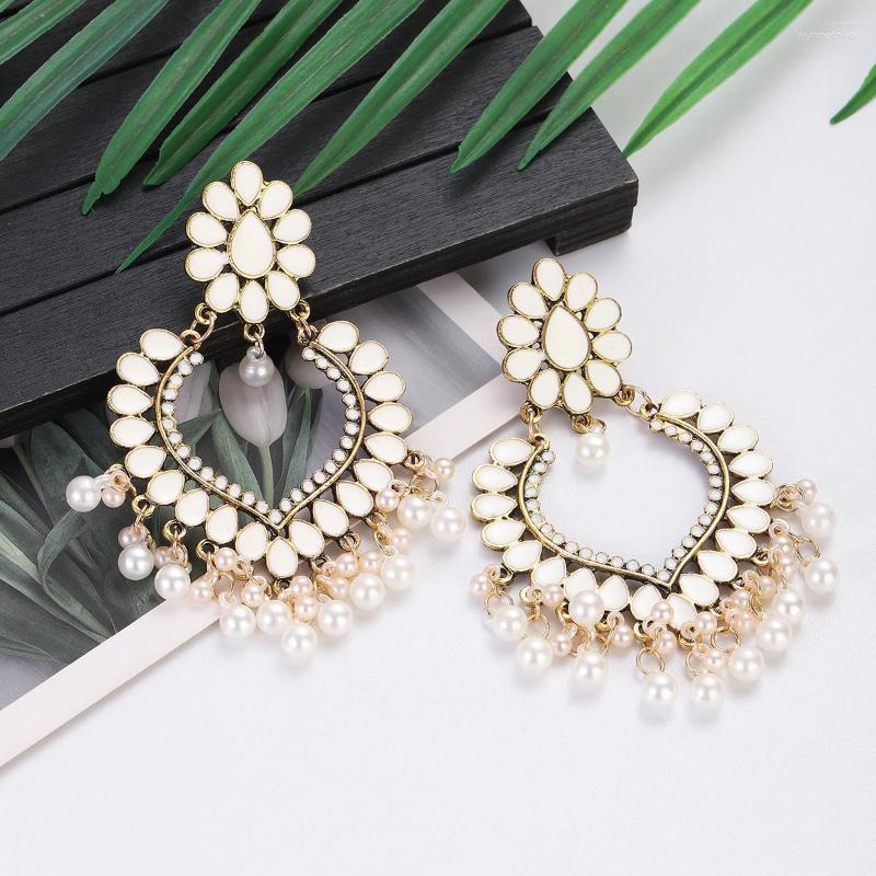 Stud Earrings Bohemia Ethnic White Flower Beads Tassel Jewelry Vintage Heart Shape Statement For Women Party
Stud Earrings Bohemia Ethnic White Flower Beads Tassel Jewelry Vintage Heart Shape Statement For Women Party