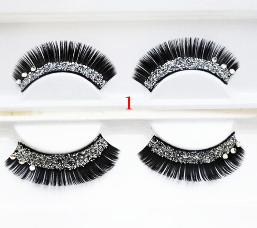 Whole1 Pair Glitter Rhinestone Pattern Long Thick Stylish Party False Fake Eyelashes Eye Lashes Makeup Z0675509032
Whole1 Pair Glitter Rhinestone Pattern Long Thick Stylish Party False Fake Eyelashes Eye Lashes Makeup Z0675509032
