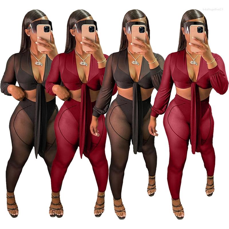 Women' Two Piece Pants Sexy Sheer Mesh Set Women Summer Long Sleeve Lace Up Crop Top And See Through Outfits Club Party Matching Sets, Black
Women' Two Piece Pants Sexy Sheer Mesh Set Women Summer Long Sleeve Lace Up Crop Top And See Through Outfits Club Party Matching Sets, Black