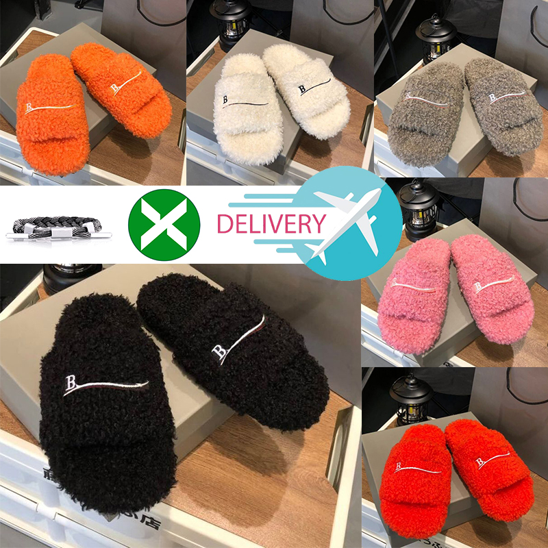2023 Luxury Slides Paris Designer men women Slippers Ladies Wool Winter Fur Fluffy Furry Warm Letters Sandals Comfortable Fuzzy Girl Flip Flops Slipper size 35-44, Color #3
2023 Luxury Slides Paris Designer men women Slippers Ladies Wool Winter Fur Fluffy Furry Warm Letters Sandals Comfortable Fuzzy Girl Flip Flops Slipper size 35-44, Color #3