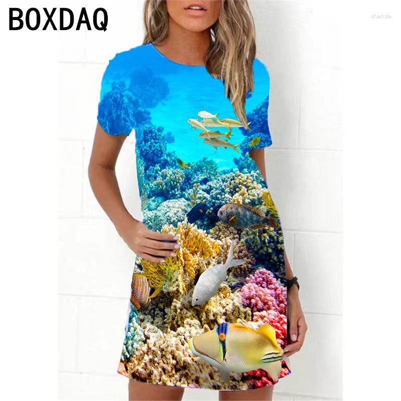 Casual Dresses Ocean World 3D Print Dress Women 2023 Summer Short Sleeve Cartoon Fish A-Line Oversized Loose Ladies, Lg-3
Casual Dresses Ocean World 3D Print Dress Women 2023 Summer Short Sleeve Cartoon Fish A-Line Oversized Loose Ladies, Lg-3
