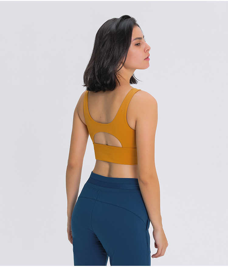 L-018 Yoga Womens Clothing Top Gym Yoga Fitness Sport Underwear Crop Sports Bra Vest High Round Neck Hollow Back Tank Top Bra Summer, Midnight blue
L-018 Yoga Womens Clothing Top Gym Yoga Fitness Sport Underwear Crop Sports Bra Vest High Round Neck Hollow Back Tank Top Bra Summer, Midnight blue