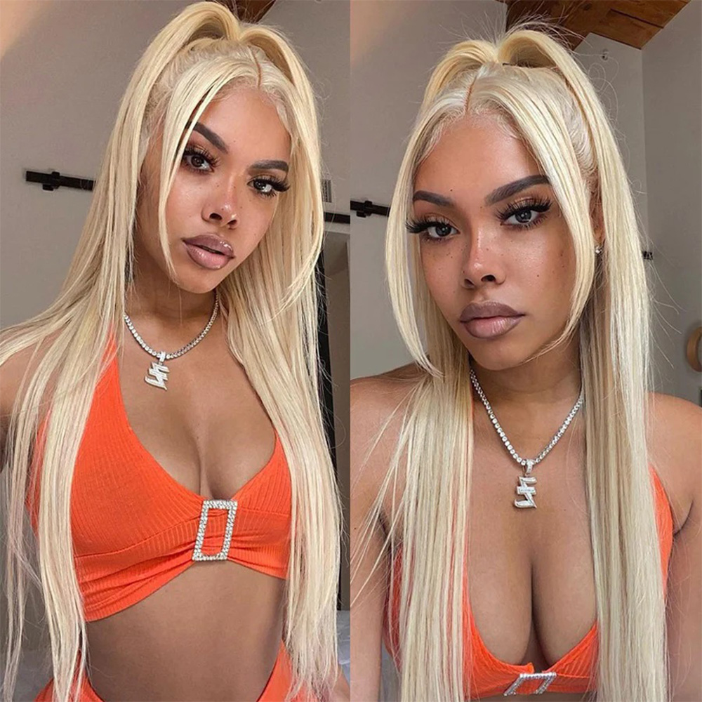 Fashion 613 Honey Blonde Color Lace Front Human Hair Wigs 13x4 HD Transparent Brazilian Remy Lace Frontal Hair for Women
Fashion 613 Honey Blonde Color Lace Front Human Hair Wigs 13x4 HD Transparent Brazilian Remy Lace Frontal Hair for Women