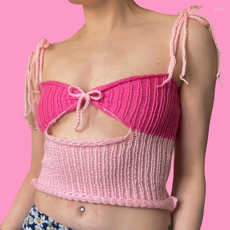 Women' Tanks Y2k E Girl Crop Tops Sexy Cut Out Tie Up Strap Camisole Shinny Slim Fit Mini Vest Fairycore Cute Bow Knitted Camis, Green
Women' Tanks Y2k E Girl Crop Tops Sexy Cut Out Tie Up Strap Camisole Shinny Slim Fit Mini Vest Fairycore Cute Bow Knitted Camis, Green