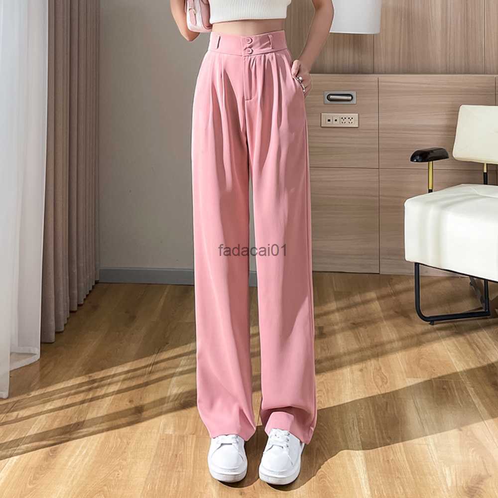 Women High Waist Wide Leg Pants Vintage Summer Casual Long Straight Trousers Femme Elegant Office Lady Solid Suit Pants L230621, Pink
Women High Waist Wide Leg Pants Vintage Summer Casual Long Straight Trousers Femme Elegant Office Lady Solid Suit Pants L230621, Pink