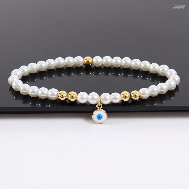 Strand Simple Eye Pendant Bracelet Women Handmade Fashion Imitation Pearls Beaded For Jewelry Gift
Strand Simple Eye Pendant Bracelet Women Handmade Fashion Imitation Pearls Beaded For Jewelry Gift
