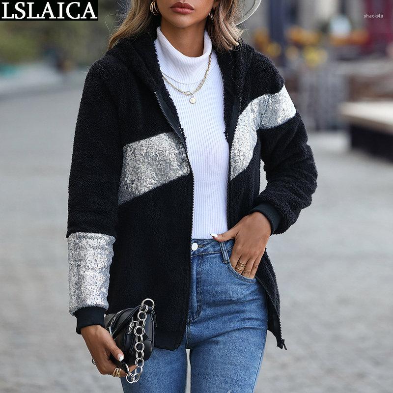 Women' Jackets Sequin Splic Woman Black Clothes For Women Streetwear Women' Clothing Trend 2023 Fashion Fall Plush Spring Hoodied
Women' Jackets Sequin Splic Woman Black Clothes For Women Streetwear Women' Clothing Trend 2023 Fashion Fall Plush Spring Hoodied