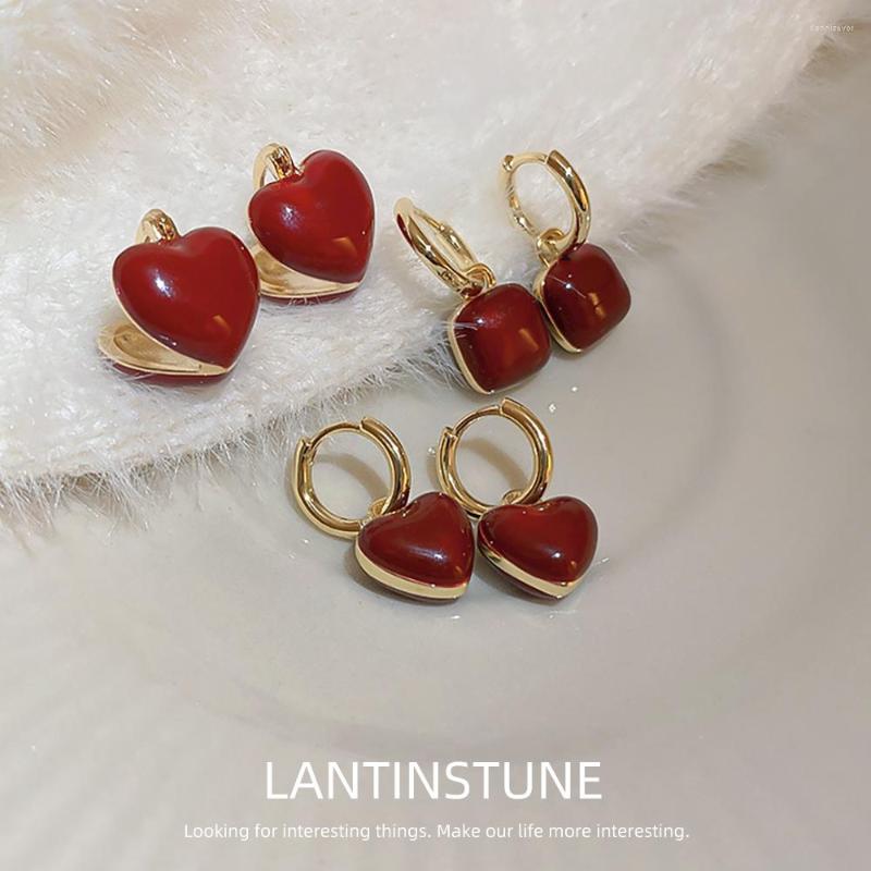 Dangle Earrings Geometric Square Enamel Love Heart For Women Exquisite Gold Color Wine Red Drop Earring Girls High Quality N473
Dangle Earrings Geometric Square Enamel Love Heart For Women Exquisite Gold Color Wine Red Drop Earring Girls High Quality N473