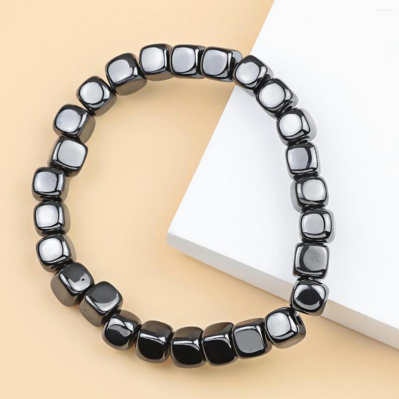 Link Bracelets YHBZRET Fashion Natural Hematite Stone Rounded Square Dimensional Beads Neutral Bracelet Jewelry Ornaments For Daily Wear
Link Bracelets YHBZRET Fashion Natural Hematite Stone Rounded Square Dimensional Beads Neutral Bracelet Jewelry Ornaments For Daily Wear