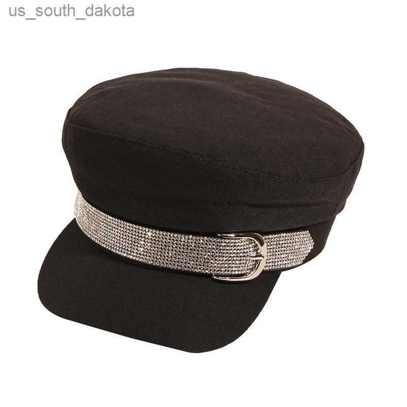 Shining Rhinestone Decorate Beret Femme Solid Color Flat Top Hat Spring Travel Painters Cap Fashion Octagonal Caps Boinas Girl L230523, Grey
Shining Rhinestone Decorate Beret Femme Solid Color Flat Top Hat Spring Travel Painters Cap Fashion Octagonal Caps Boinas Girl L230523, Grey