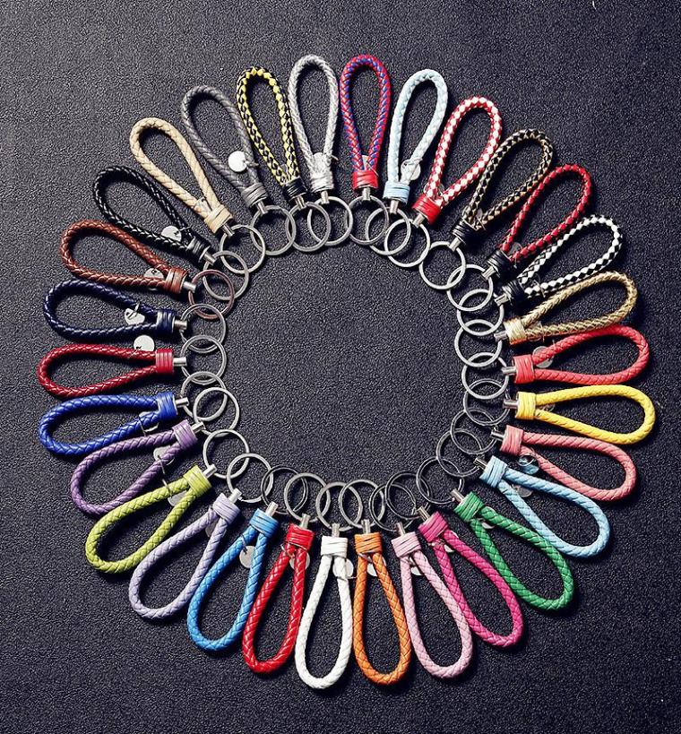 30 color Leather Braided Woven Keychain Rope Rings Fit DIY Circle Pendant Key Chains Holder Car Keyrings Jewelry accessories in Bu9624897
30 color Leather Braided Woven Keychain Rope Rings Fit DIY Circle Pendant Key Chains Holder Car Keyrings Jewelry accessories in Bu9624897