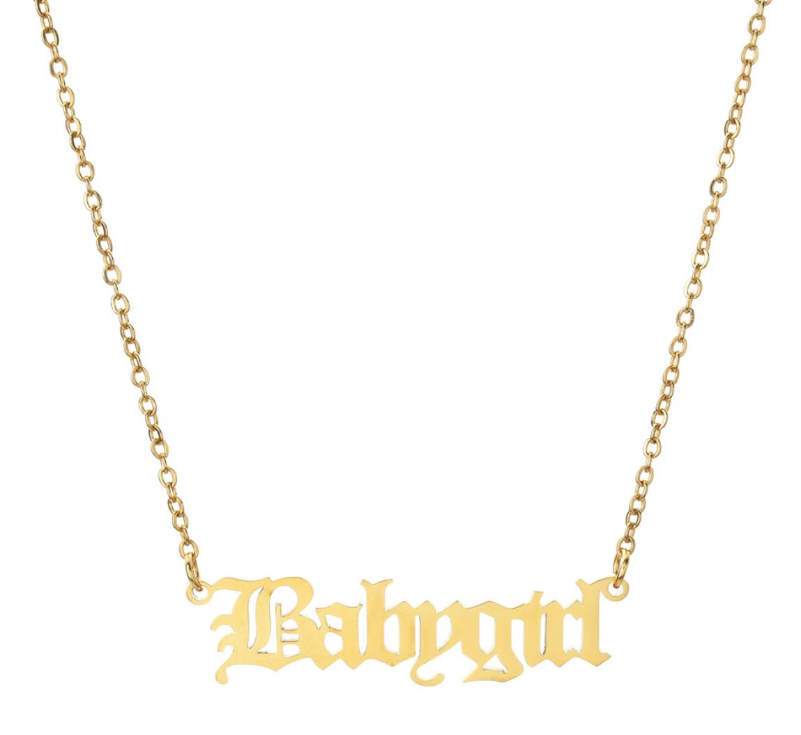 New Ancient Babygril Angle Princess Letters Necklaces For Women Girl Stainless Steel Old English Pendant Necklace Friends Party Je1858007
New Ancient Babygril Angle Princess Letters Necklaces For Women Girl Stainless Steel Old English Pendant Necklace Friends Party Je1858007